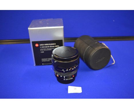 Leica Vario Elmar R 1:3.5-4.0/21-35 ASPH Lens with Leather Case and Original Packaging