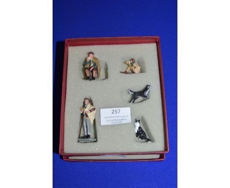 Charbens Diecast Metal Farmyard Set Shepards and Sheepdogs