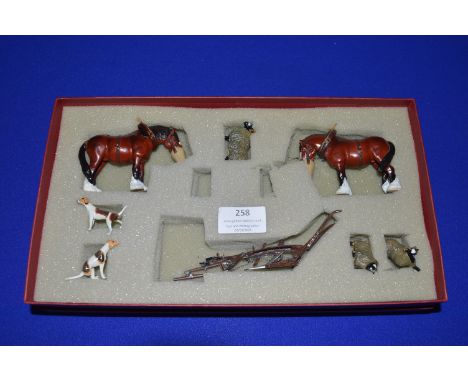 Charbens Diecast Metal Farmyard Set Ploughman’s Lunch