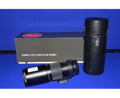 Leica Telyt-R 1:4/250 Lens for Leica R with Leather Case and Original Packaging