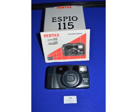 Pentax Espio 115 Compact Camera with 38-115mm Zoom Lens in Original Packaging