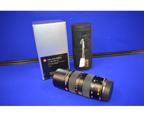 Leica Vario Elmar R 1:4/80-200 Lens with Leather Case and Original Packaging