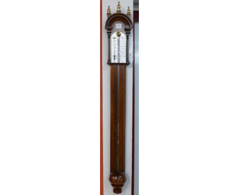 A Russell of Norwich mahogany stick barometer