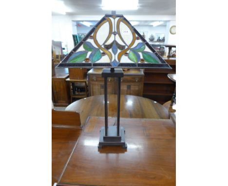 A Tiffany style table lamp