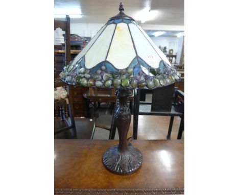 A Tiffany style table lamp