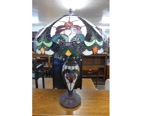 A Tiffany style table lamp