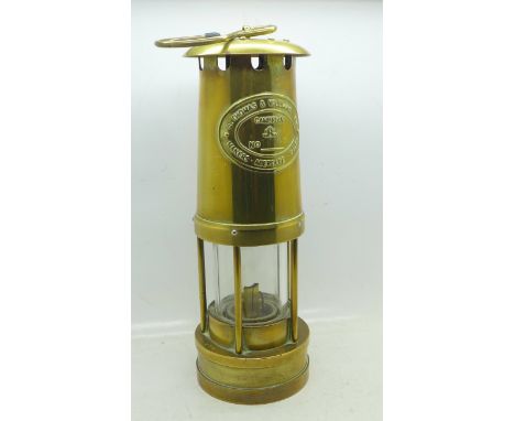 A miner's safety lamp