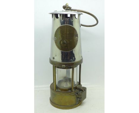 A miner's safety lamp