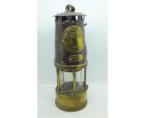 A miner's safety lamp