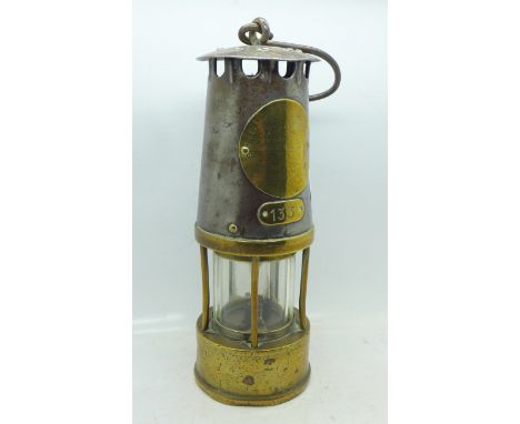 A miner's safety lamp