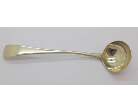 A small silver sauce ladle by Peter, Ann and William Bateman, London 1804