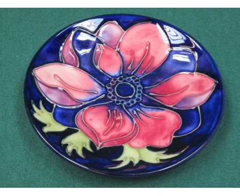 MOORCROFT TUBE LINED FLORAL DECORATED CERAMIC RECEIVER 