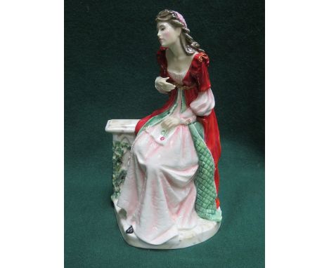 BOXED ROYAL DOULTON LIMITED EDITION GLAZED CERAMIC FIGURE- SHAKESPEARE LADIES 'JULIETTE', HN3453, WITH CERTIFICATE OF AUTHENT