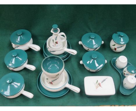 PARCEL OF DENBY 'GREEN WHEAT' TABLE WARE, APPROXIMATELY TWENTY-PLUS PIECES