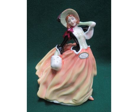 BOXED ROYAL DOULTON GLAZED CERAMIC FIGURE- AUTUMN BREEZES, HN2131 