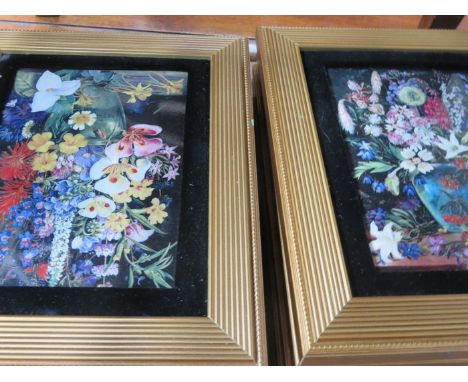 SET OF TWELVE COALPORT CERAMIC FLORAL PLAQUES 