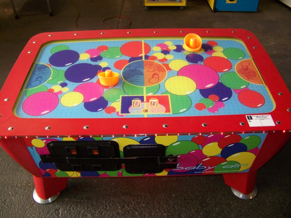 AIR HOCKEY ""BABY AIR"" MINI TABLE SAM ICE Item is in used condition