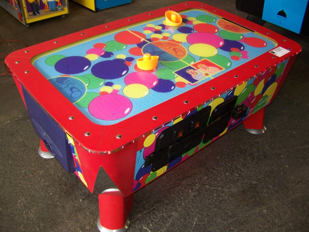 AIR HOCKEY ""BABY AIR"" MINI TABLE SAM ICE Item is in used condition