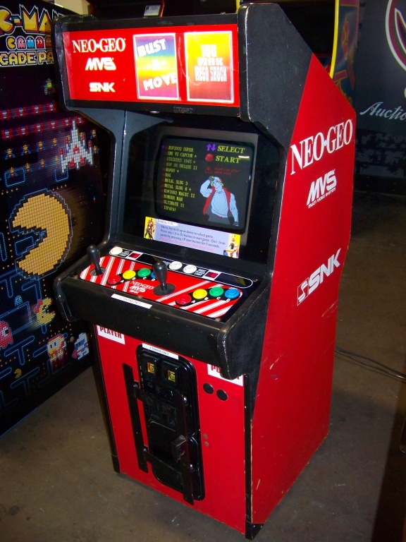 Neo Geo 2 Slot Mini Dedicated Rare Arcade Cabinet Item Is In Used