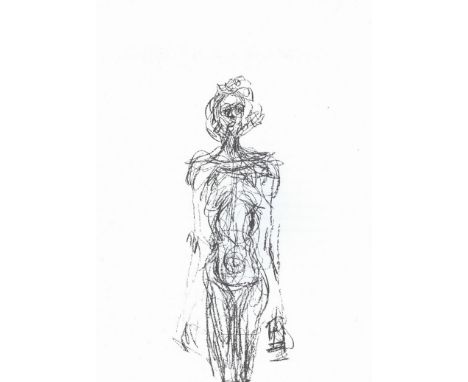 ALBERTO GIACOMETTI 'Annette standing', lithograph 1961, printed by Maeght, ref Herbert Lust, framed and glazed, 40cm x 30cm.