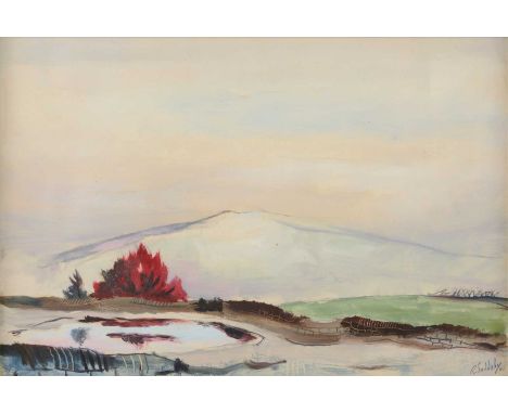 *Rowland Suddaby (1912-1972)Pit Hills, South Yorkshiresigned and indistinctly dated 'R. Suddaby...' l.r., gouache31 x 45cm*Ar