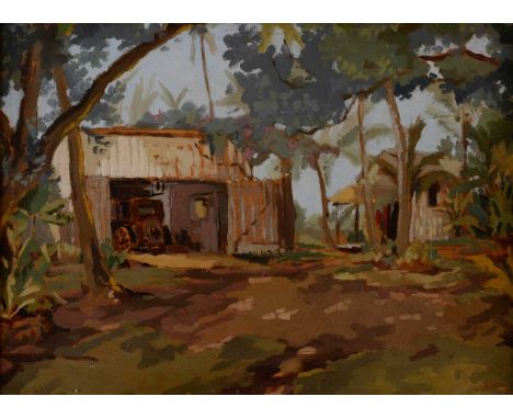 *Gerald Reitlinger (1900-1978)Landscape in the Pacific Islandsoil on board44 x 61cmProvenance: From the artist's estate.*Arti