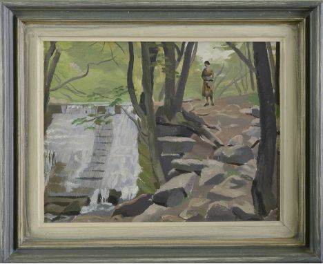 *Stephen Bone (1904-1958)Beside the weiroil on board25 x 33.5cm*Artist's Resale Right may apply to this lot.Condition report: