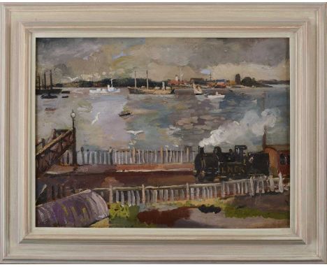 Allan Walton (1892-1948)Near Harwichoil on canvas45.5 x 60.5cmCondition report: Stretch mark to upper edge, otherwise in appa
