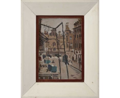 *Adrian Daintrey (1902-1988)Kensingtonsigned with initials l.c., oil on canvas25.5 x 18cmProvenance: From the artist's estate