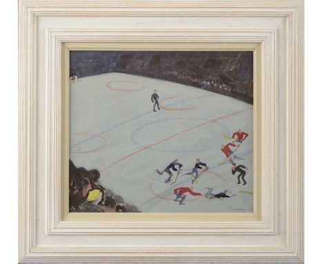 *Richard Murry (1902-1984)Ice Hockeysigned and dated 'R Murry 52' l.r., gouache26 x 30cm*Artist's Resale Right may apply to t