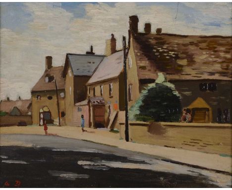 *Adrian Daintrey (1902-1988)Churchill, Oxfordshire signed with initials l.l. and inscribed verso, oil on canvas41 x 51cmProve
