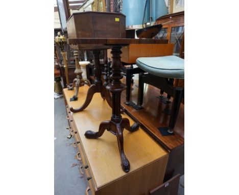 A rosewood tripod wine table,&nbsp;42cm wide. 