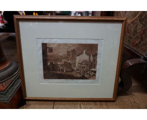 A collection of prints,&nbsp;to include after J M W Turner, 'Morpeth Northd'. (12) 