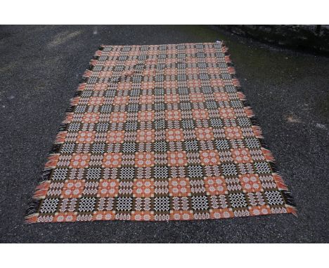 A vintage Welsh wool tapestry blanket, 170cm x 244cm. 