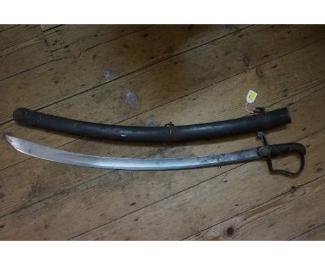 A 1796 Pattern Light Cavalry sabre and steel scabbard, by T J &amp; J Gill, Birmingham, with 82cm blade. 