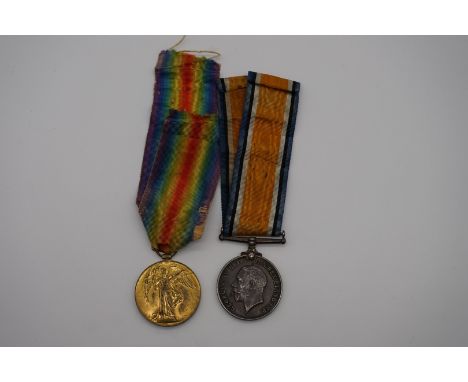 Medals: a World War I pair comprising: War Medal and Victory Medal, to 251893 Pte R A Evans, 3-Lond R. 