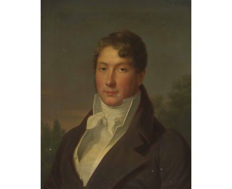 Franz Niklaus König(Bern 1765–1832 Bern)zugeschriebenWohl Portrait von Albrecht Friedrich von Haller (1775–1852). Um 1820. Öl