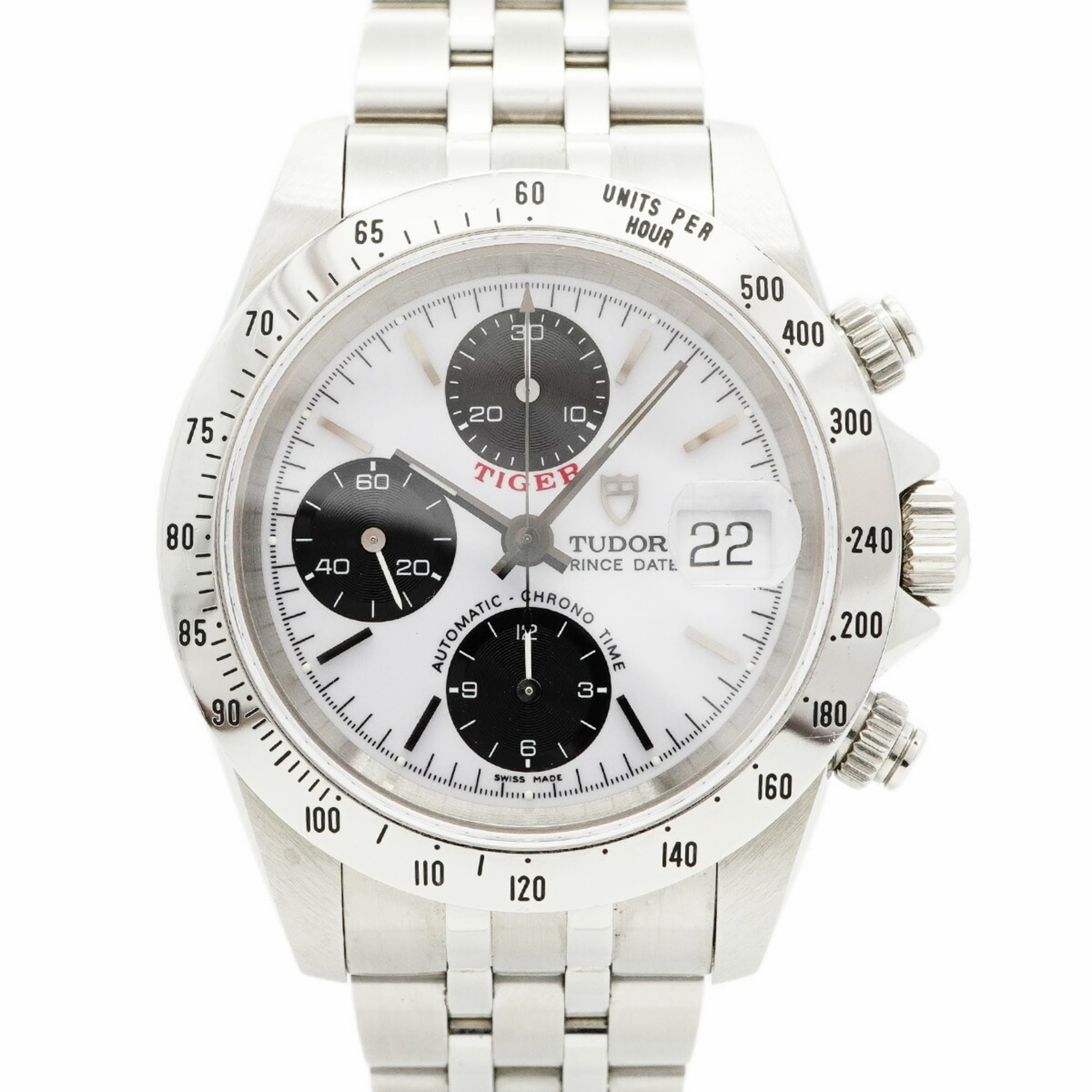 Tudor Chronotime Tiger 79280 White Dial Men\'s Watch