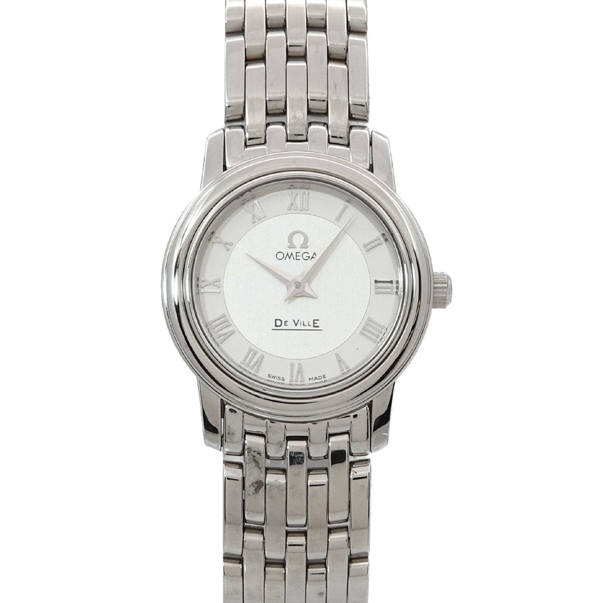 Omega De Ville Prestige 4570 33 Ladies\' Watch, Silver, Quartz