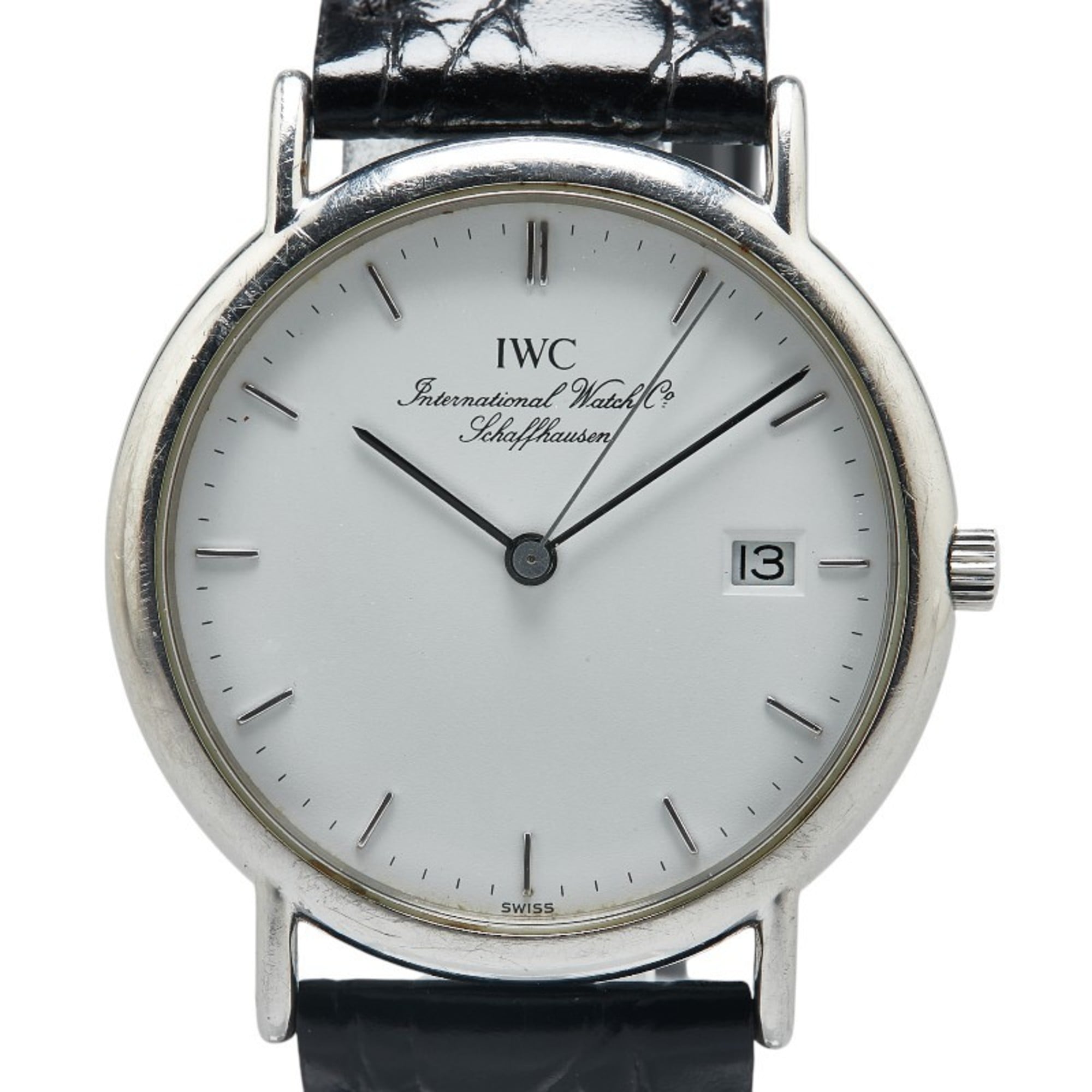 IWC Schaffhausen Portofino Men\'s Watch IW333106 with White Dial and Stainless Steel Strap (Non-OEM)