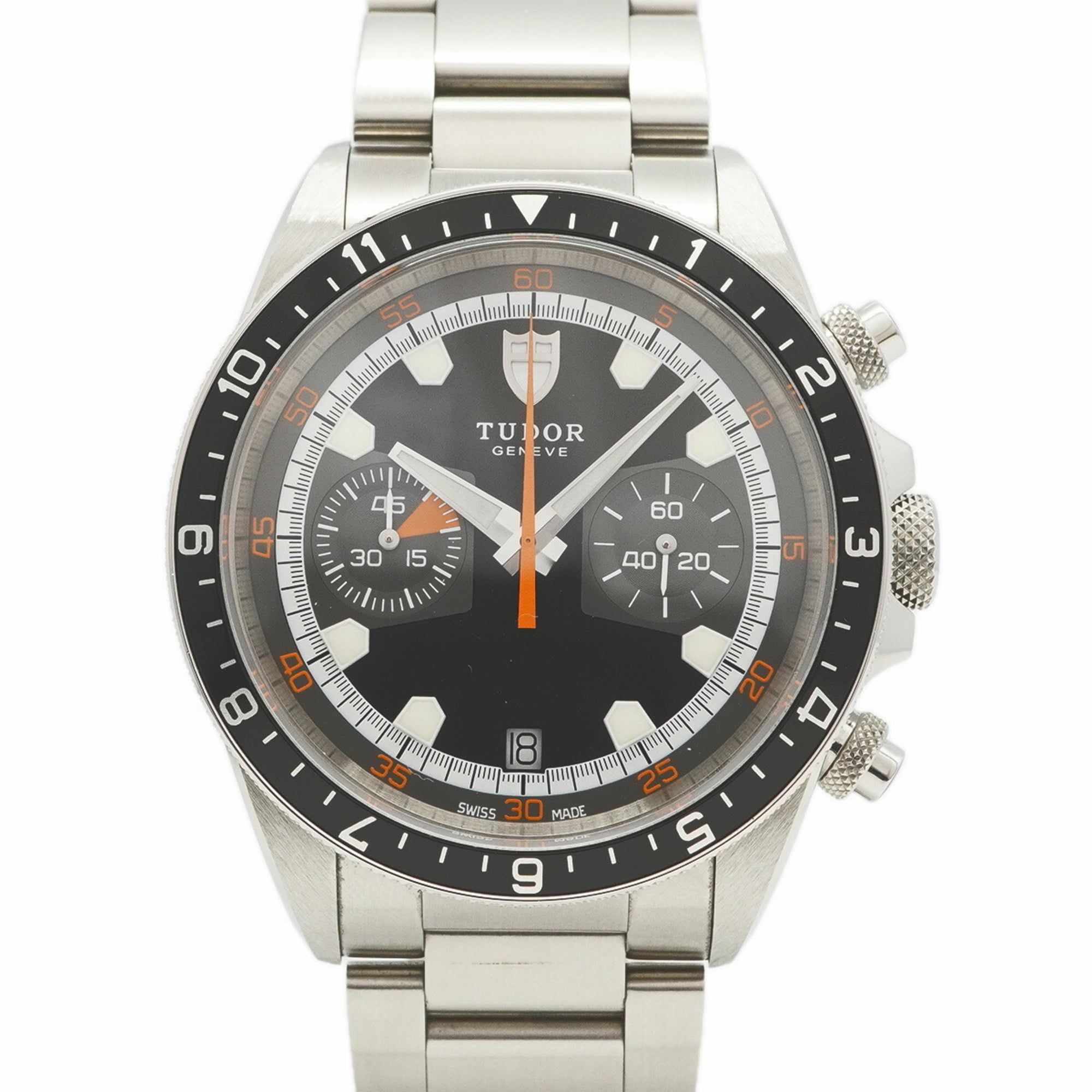 Tudor Heritage Chrono 70330N Black Dial Men\'s Watch