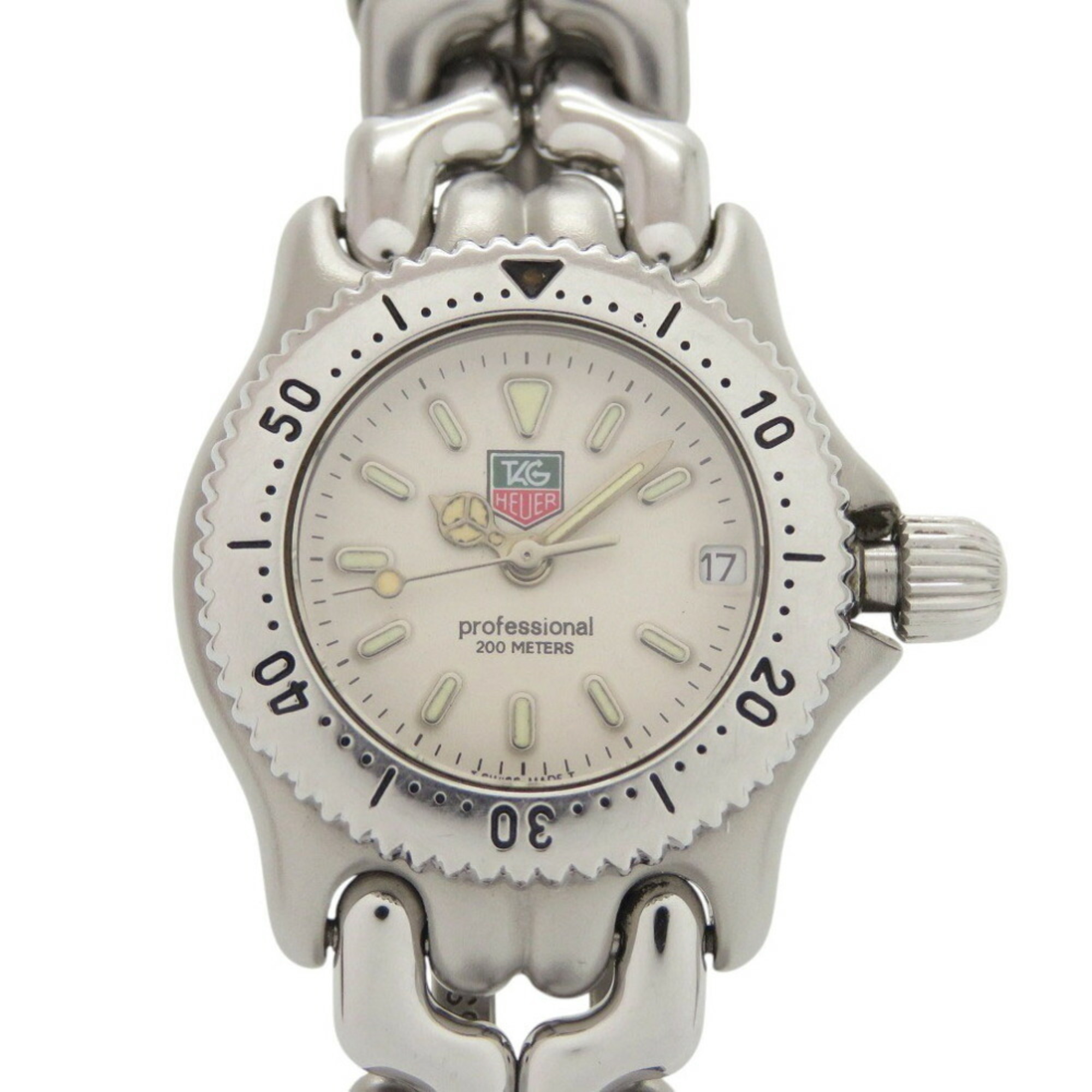 TAG Heuer S99.008 Cell Stainless Steel Cream Silver Quartz Watch 1045TAG HEUER