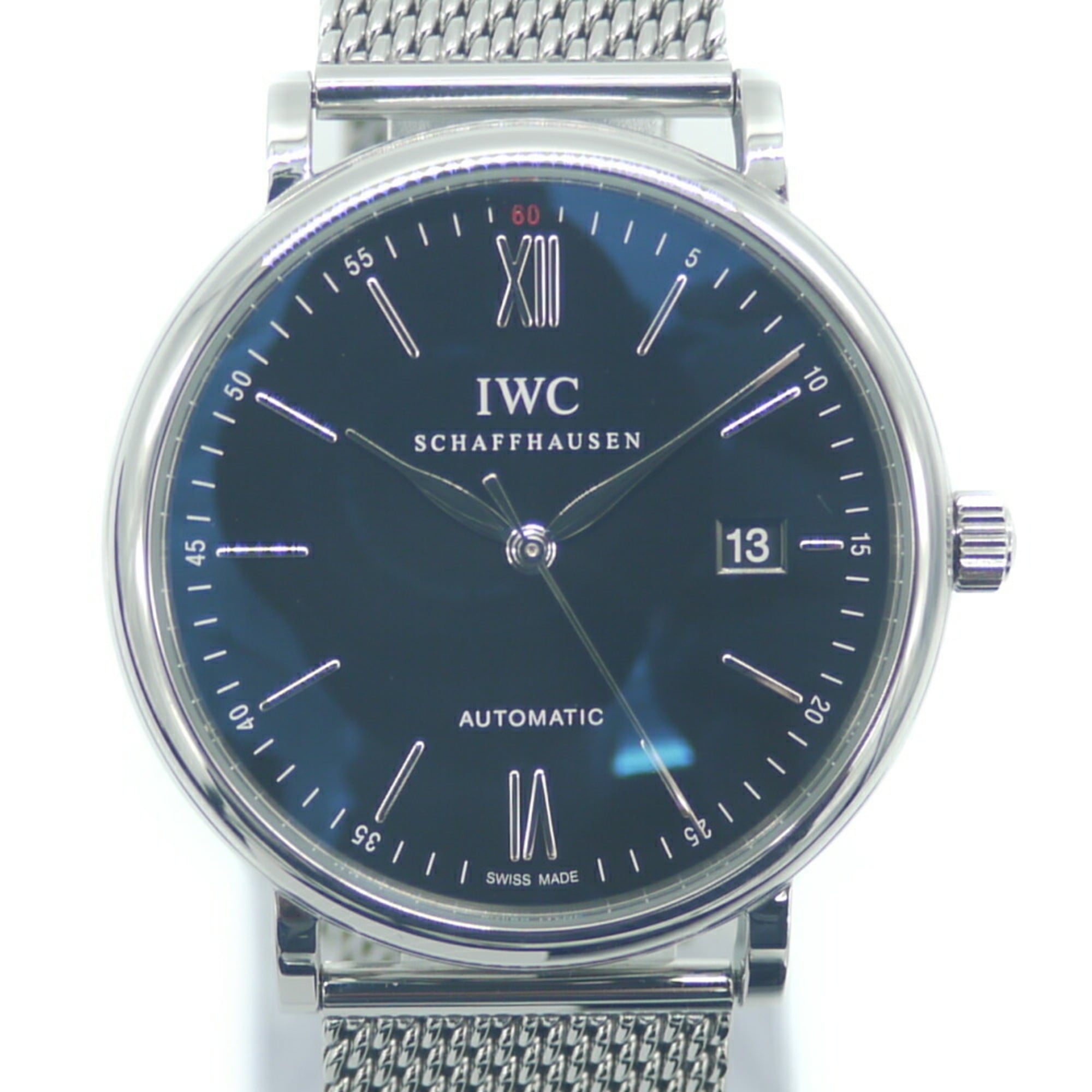 IWC International Watch Company Portofino Automatic IW356506 Black Dial Wristwatch
