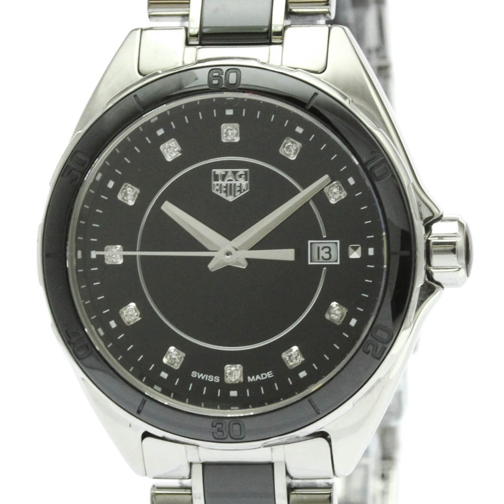 TAG HEUER Formula 1 Diamond Steel Quartz Ladies Watch WBJ141AB Polished