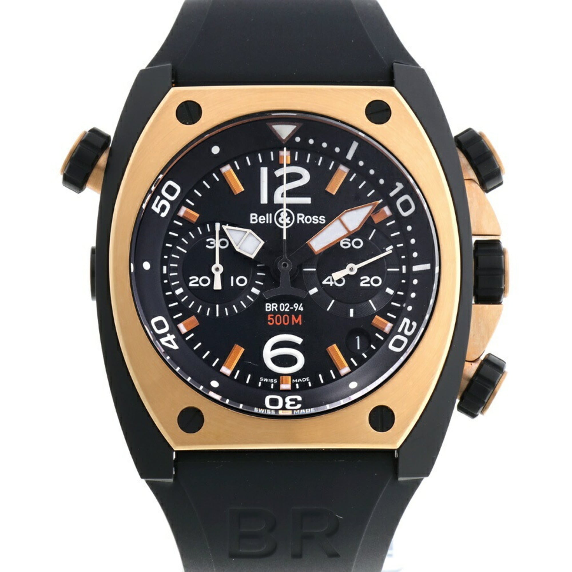 Bell & Ross BR2 Marina BR02-94PGC-R BR02-94-S Automatic Watch B-144282