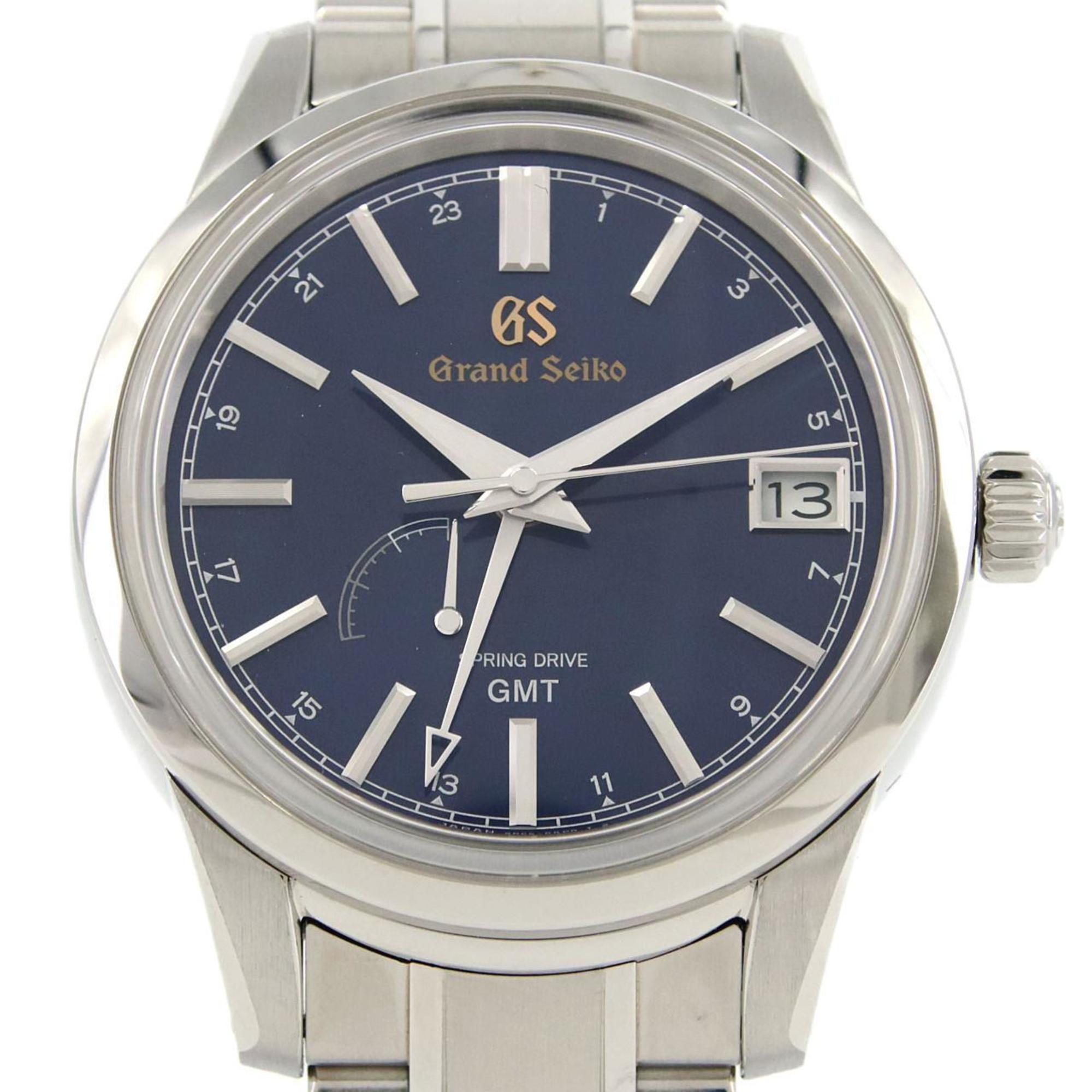 Seiko Grand Elegance Collection Spring Drive GMT 9R66-0AL0 SBGE293 SS Wristwatch Automatic