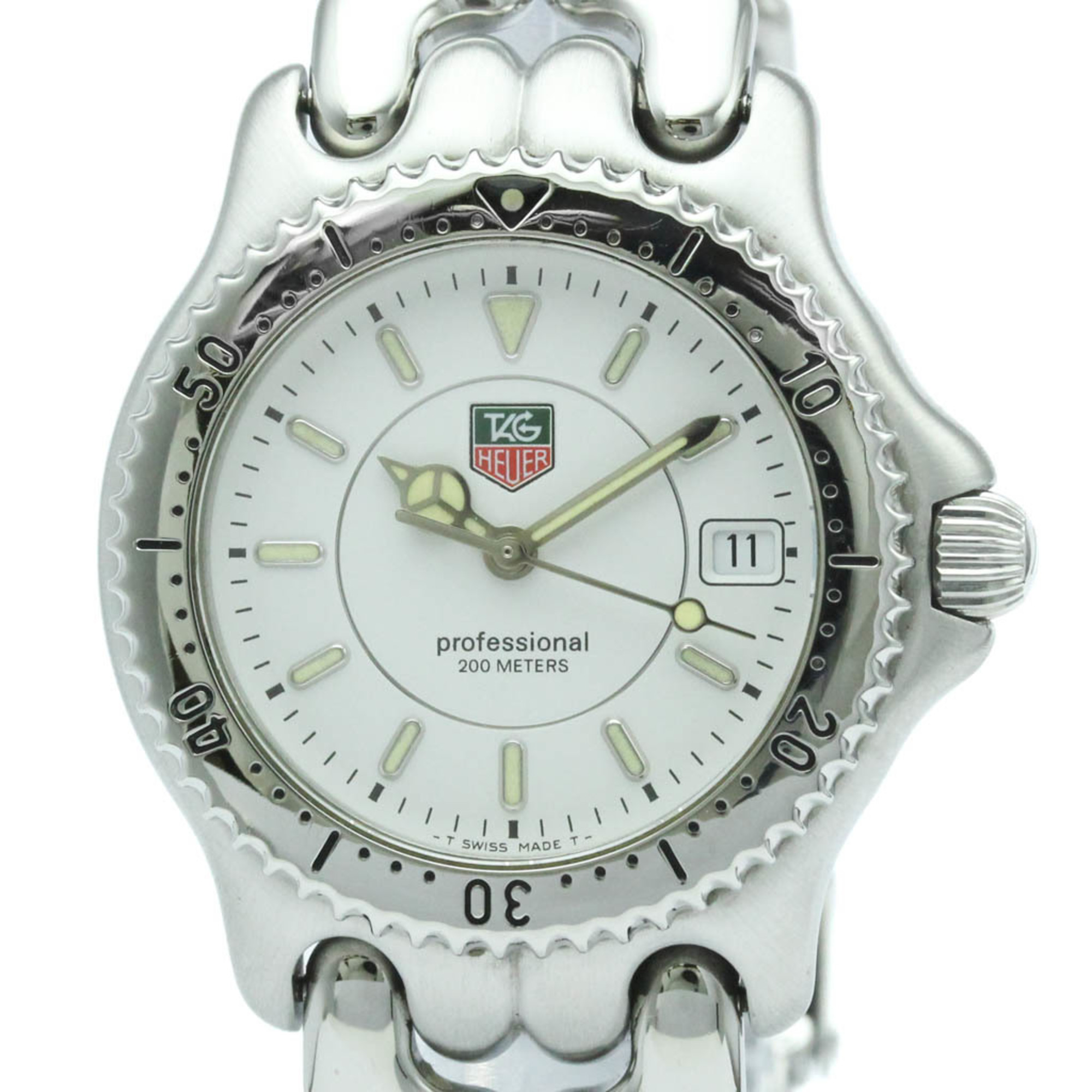 TAG HEUER Sel Professional 200M Steel Mid Size Watch WG1212 Polished