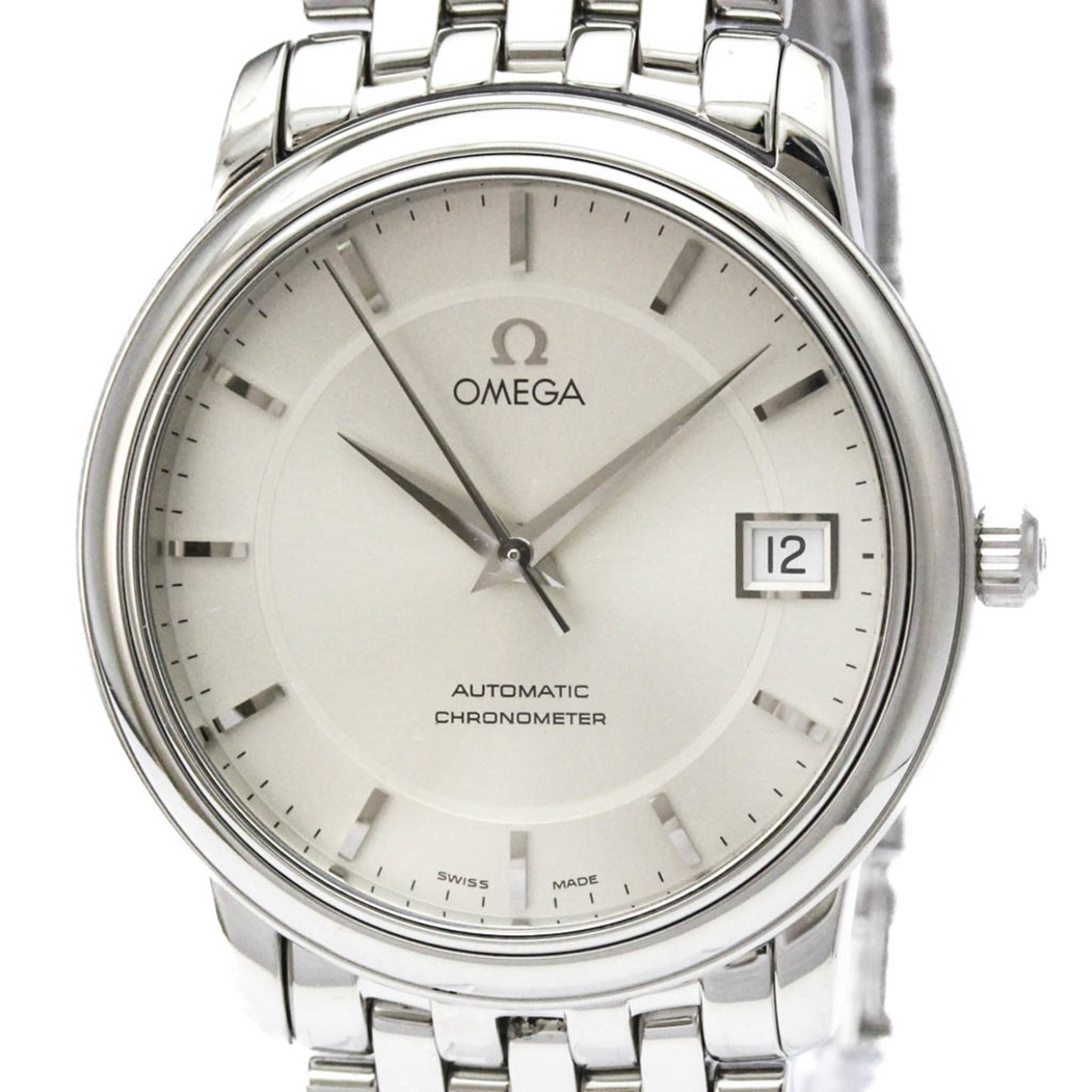 OMEGA De Ville Prestige Steel Automatic Mes Watch 4500.31 Polished