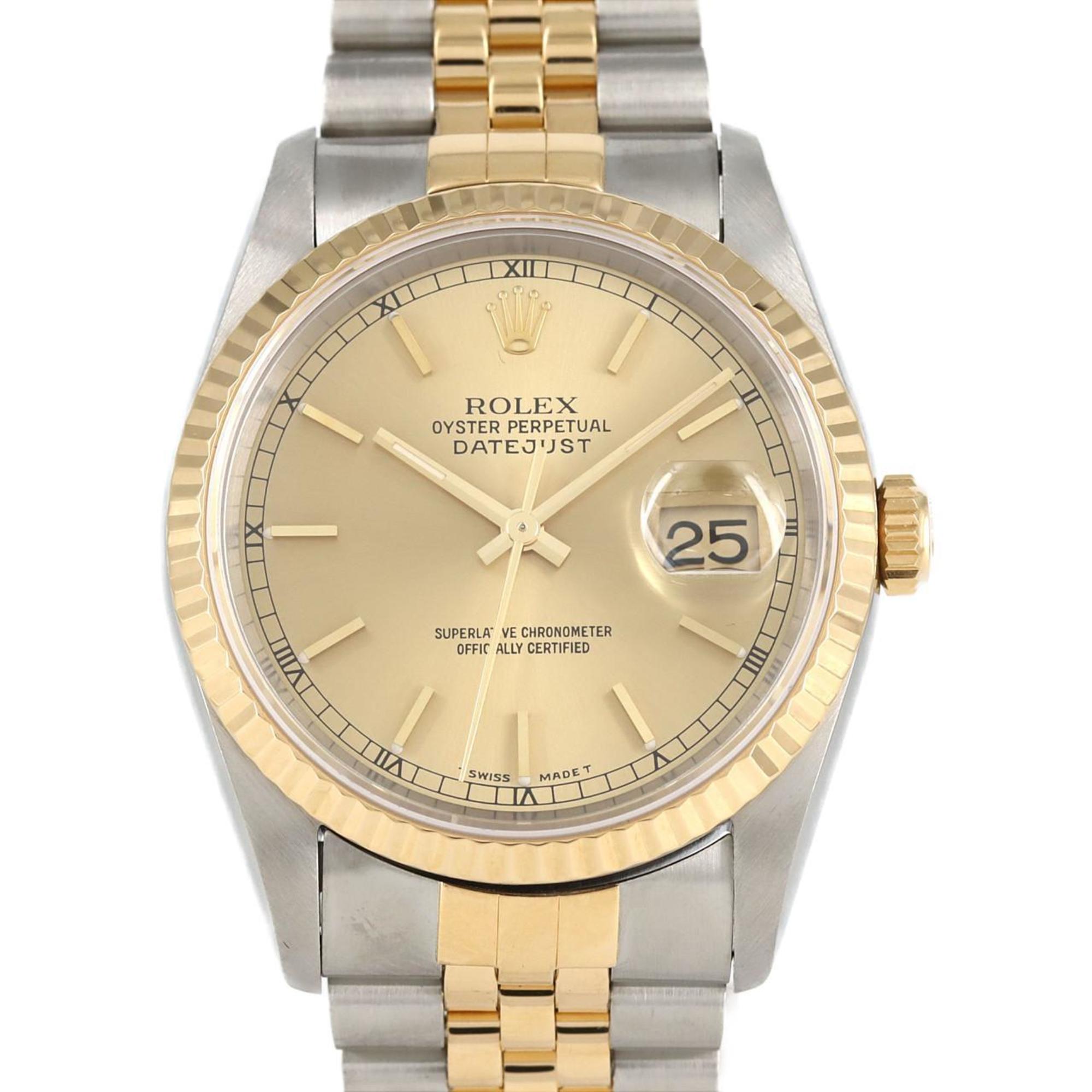 Rolex Datejust 16233 SSxYG Wristwatch Automatic W Serial