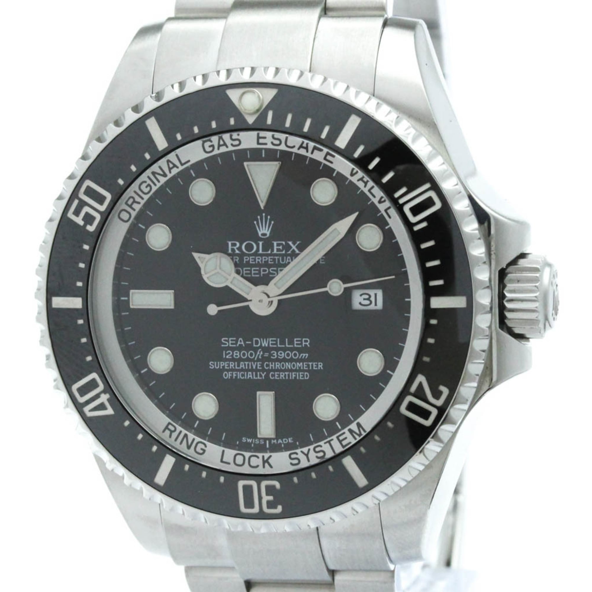 ROLEX Sea Dweller Deep Sea 116660 V Serial Steel Automatic Mens 116660 Polished